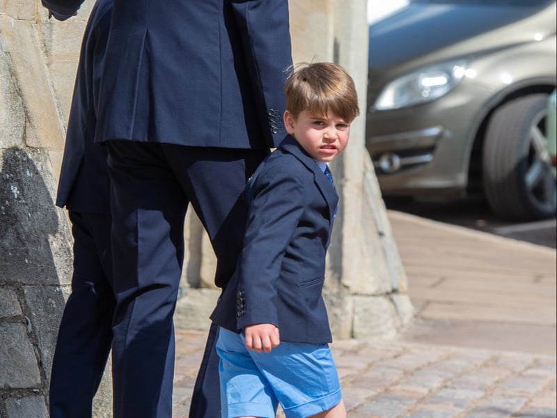 Prince Louis attending his first Easter service in Windsor