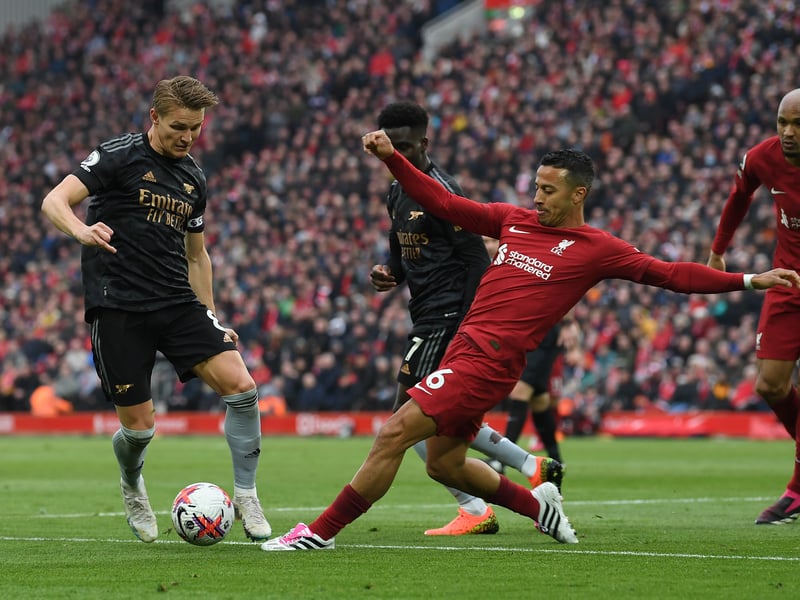 Thiago came off the bench against Arsenal and he should now be fit to start against Leeds.