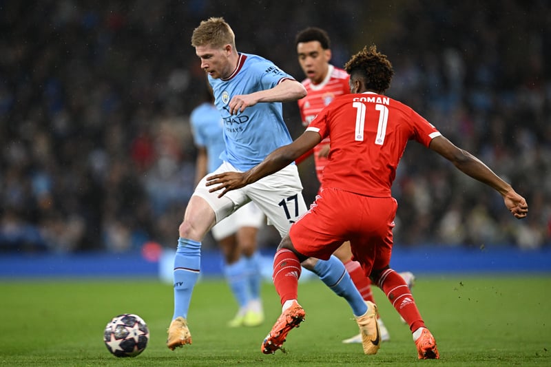Saw a lot of the ball and tried to find the defence-splitting pass. De Bruyne drove City forward all night but picked up an injury in the second half.