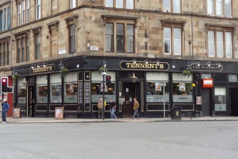 Tennent’s is a Glasgow institution on Byres Road which is just over a ten minute walk from the bandstand. They have a great selection of drinks here as well as great ales. 