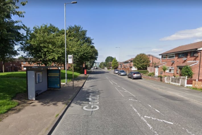 Belle Vue and West Gorton was the third cheapest place to buy a house in Manchester, with an average sale price of £155,000. Photo: Google Maps