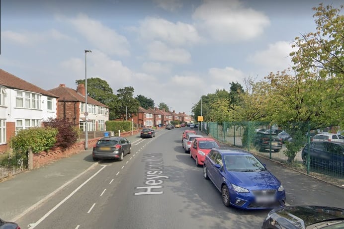 The average price paid for a house in the Withington East neighbourhood was also £300,000 in the 12 months up to September 2022. Photo: Google Maps