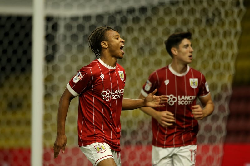 Bobby Reid celebrates with Callum O’Dowda in the background. The two would later go on to play for Cardiff City at different points of their careers.