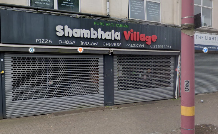 There are several pure vegetarian Indian restaurants like Shambala Village, PureVegi, Sangam, Lime n Chilli, Veggie Village, and Chandni Chowk on Soho Road that serve regional and Indo-Chinese vegetarian dishes, plus more. (Photo - Google Maps)