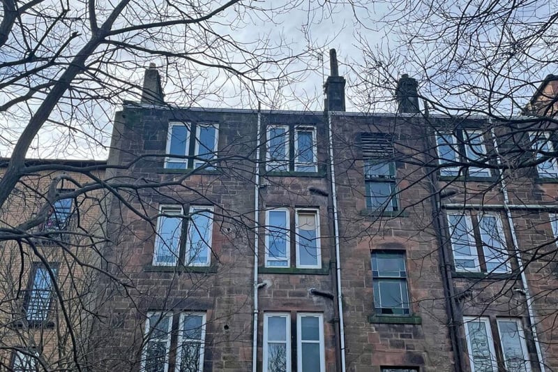 The back of the tenement property. 