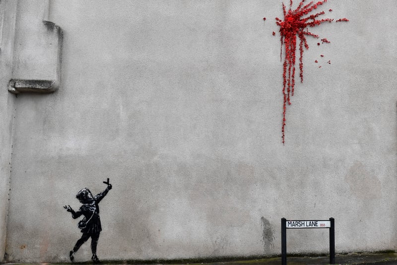 Banksy is one of the world’s most famous artists, pictured here is Banksy’s artwork