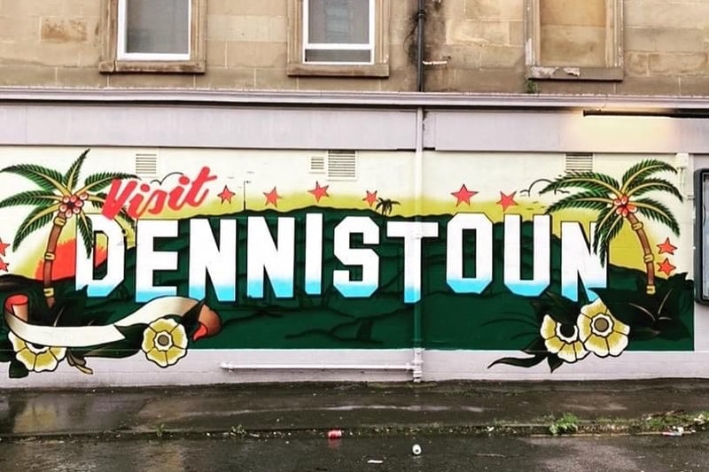 Some more recent signage has been painted on the side of buildings such as this on the side of Redmond’s of Dennistoun. 