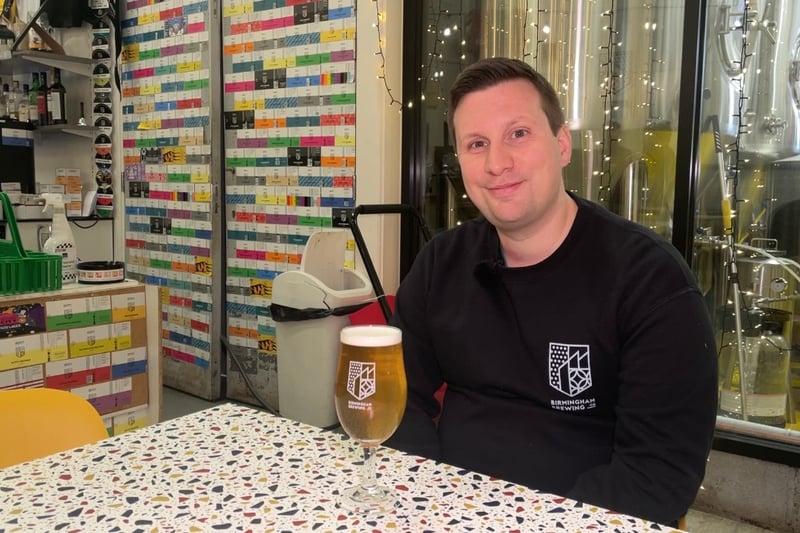 The Birmingham Brewing Co has its taproom in the heart of Stirchley. They have a greatg range of beers and ales, as well as natural wine, locally sourced cider, spirits and soft drinks. The taproom has a 4.8 google rating from 158 reviews. (Paul Harwood, founder of the company is pictured)
