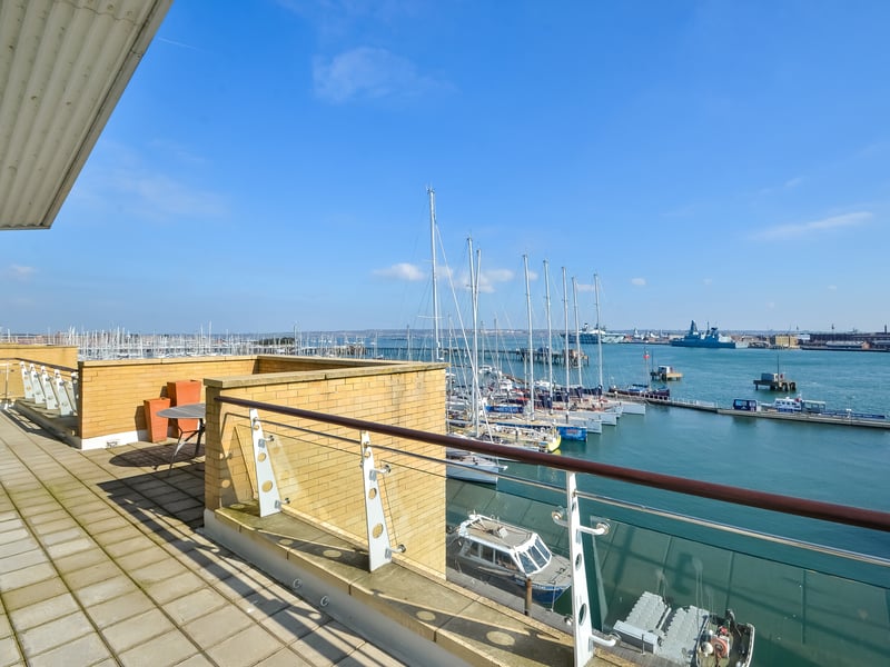 The roof terrace