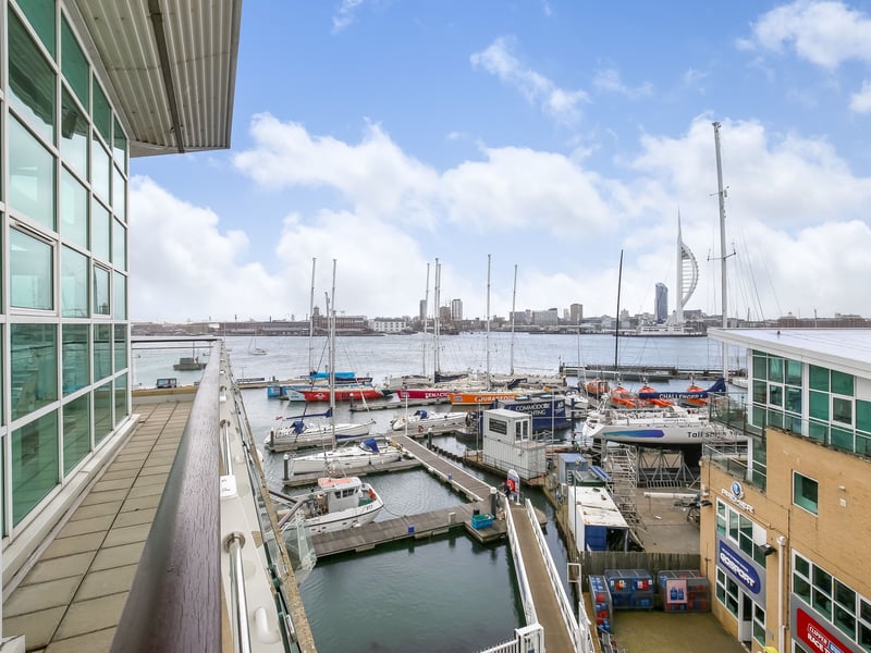 View of the Solent from the balcony