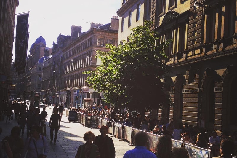 Gordon Street is more exciting each day the sun is shining thanks to the bar area from Bier Halle. They also have a space on Buchanan Street for cocktails amidst the shopping bustle. 
