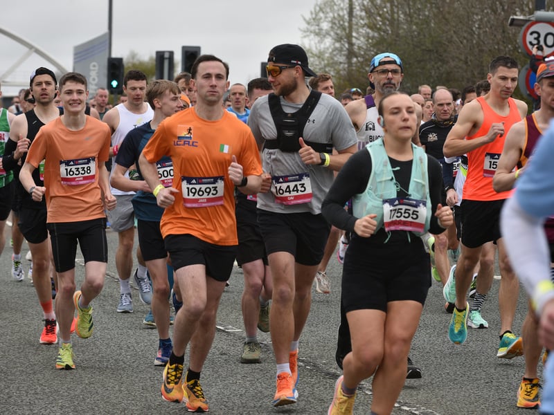The weather was kind to runners