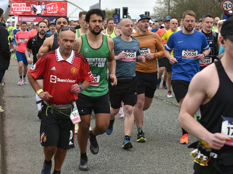 The race went past Old Trafford football ground