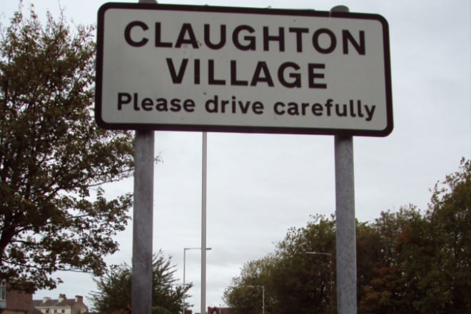 Although you’d expect Claughton to be pronounced like ‘claff-ton’ it’s actually ‘claw-ton’.