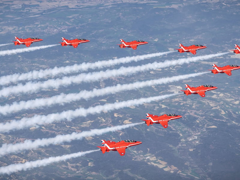 Red Arrows training in Croatia 