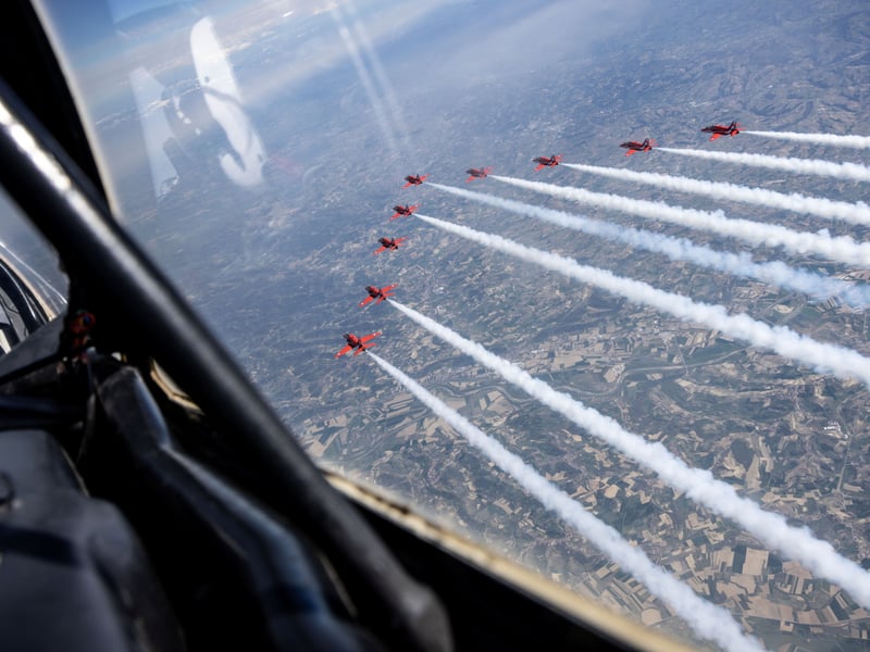 Red Arrows training in Croatia 
