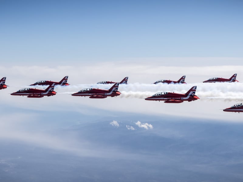 Red Arrows training in Croatia 
