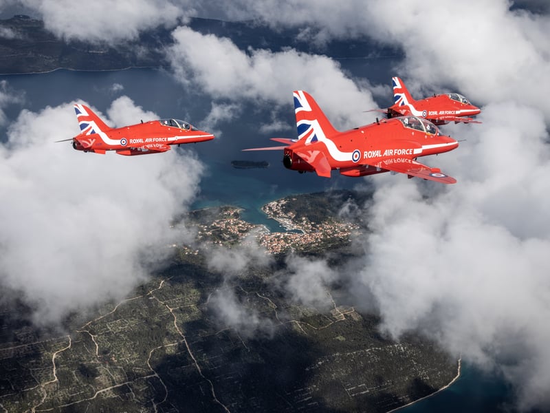 Red Arrows training in Croatia 