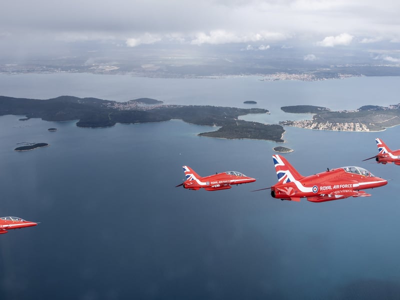 Red Arrows training in Croatia 