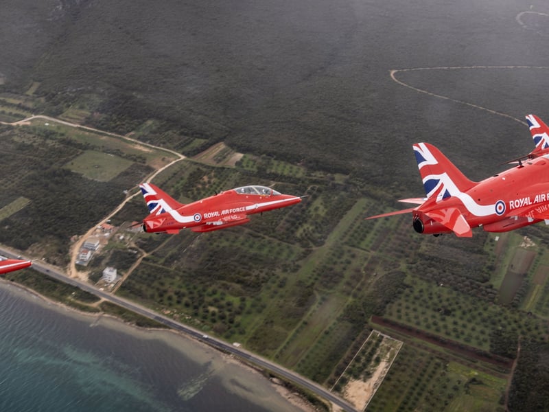 Red Arrows training in Croatia 