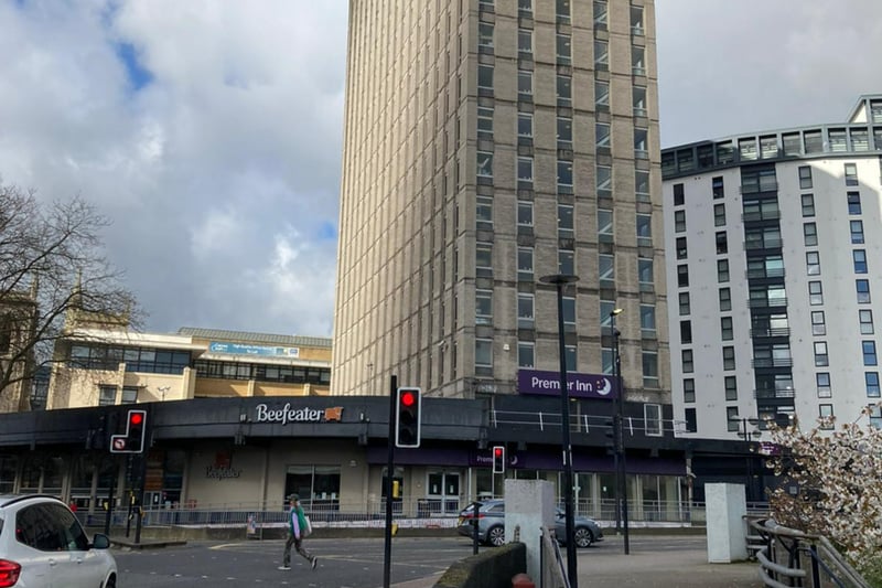 The Premier Inn at St James Barton roundabout could be developed into new flats and a ground-floor cafe. The new development would be split into two blocks, one being 28 storeys high - the tallest development planned for Bristol.