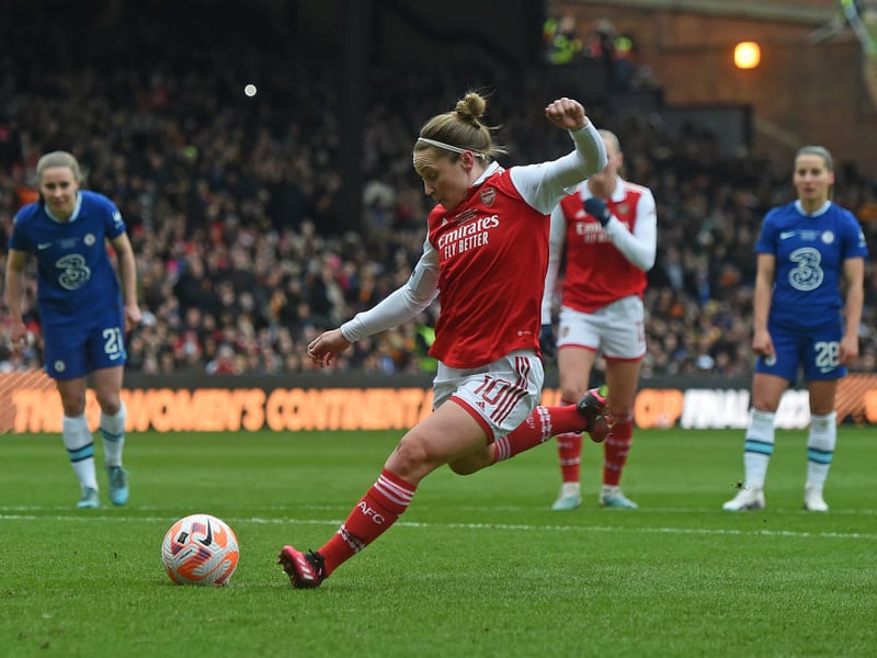 Arguably the best women's player Scotland has ever produced, she is sadly retired from international football. Captain at high-flying Arsenal though, she is still ranked highly and has a rating of 86 - the highest rating for a Scotish player on the game.