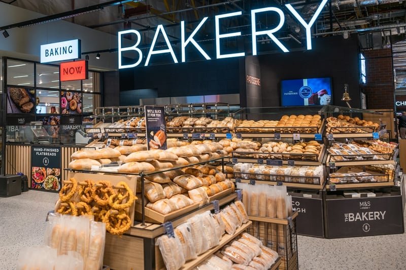 The new bakery inside the M&S store
