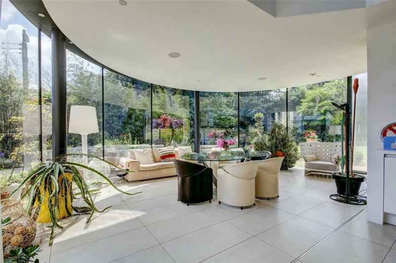 The garden room features bright and leafy outlooks. 