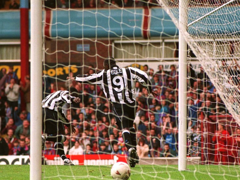 The striker shares the 34-goal record in a 42-game season with Shearer but achieved the feat in just 40 games during his time with Newcastle