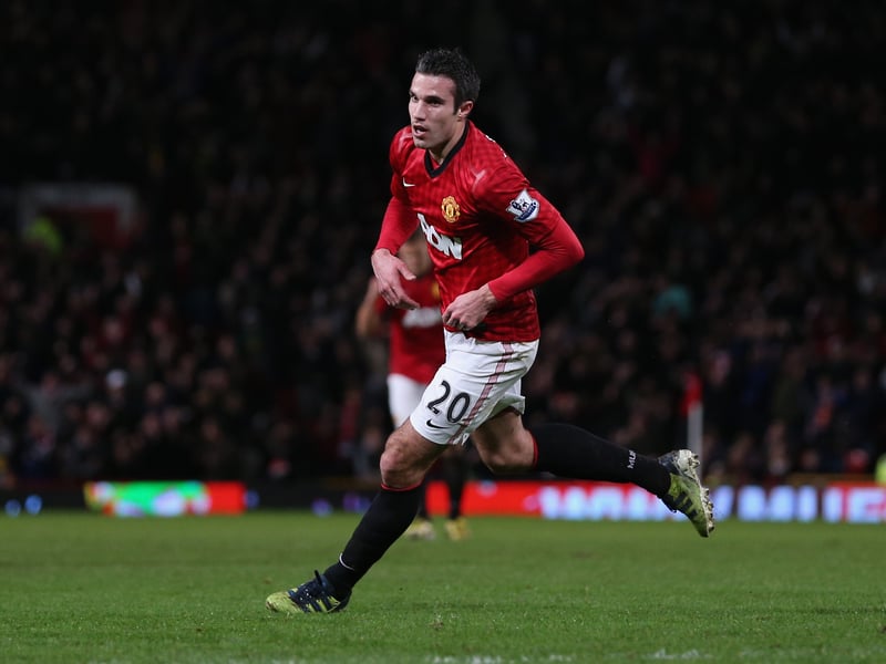 The Dutchman scored 26 goals as he inspired Man United to the Premier League title in Sir Alex Ferguson’s final game in charge.
