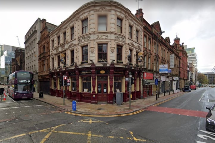 The Sawyers Arms on Deansgate is a traditional old Manchester city centre boozer, where the sport is accompanied by a selection of beers and some food. Photo: Google Maps