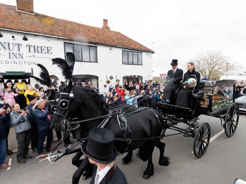 Hundreds turned out to pay their respects