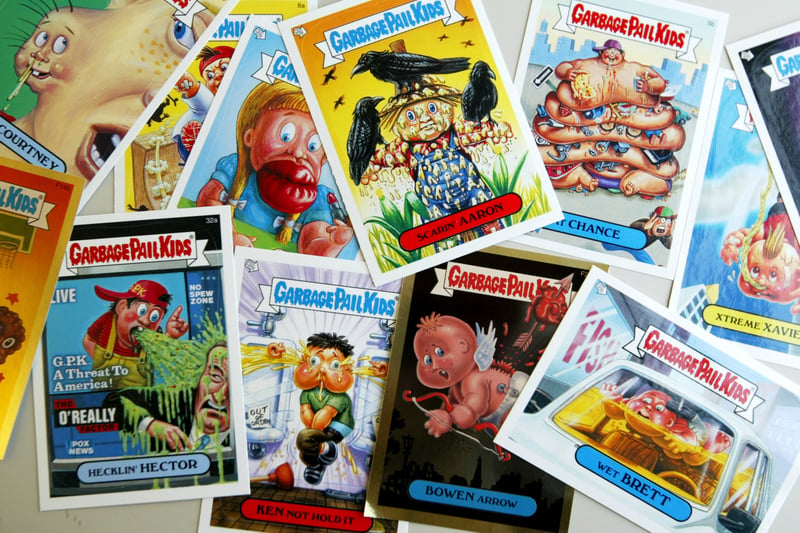 Launched as a parody of Cabbage Patch Kids, these trading cards were all the rage in the 1980s. The cards were followed by a TV show and movie spin off also released in the 1980s. Garbage Pail Kids relaunched in the 2000s. 