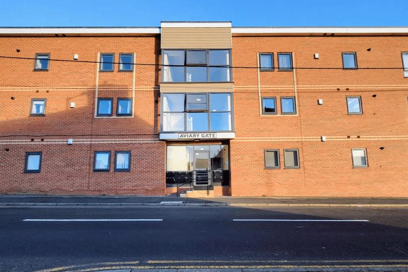 The outside of the block of flats at Castle View, Sunderland