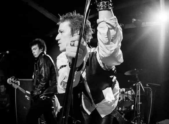 Menacing presence of lead singer of Sex Pistols Exposé