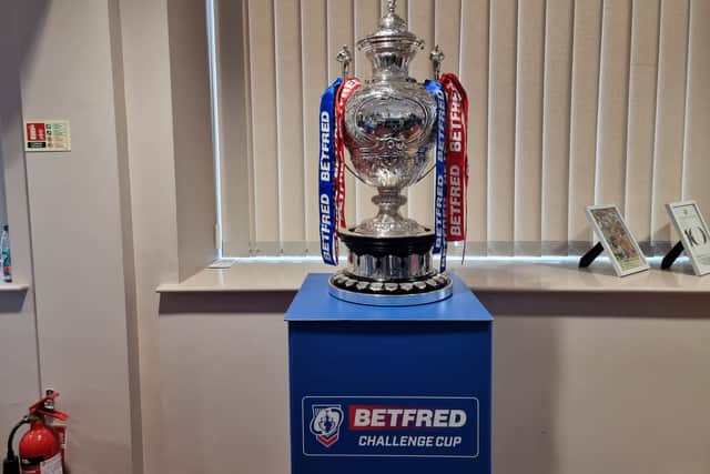 The Challenge Cup trophy is here at The Shay this evening