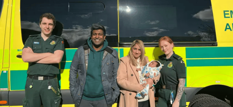 Earlier this year,  two West Midlands Ambulance paramedics saved a woman and her baby’s life during a life-threatening situation. Pavandeep, known as Pavi, lost more than two litres of blood while pregnant when she suffered a placental abruption at home in Erdington. Paramedics Alex Gilmore and Gracie Clarke, from the WMAS Dudley crew, attended a frantic 999-call from dad, Shal. Alex and Gracie realised how serious the situation was and rushed Pavi to hospital as fast as they could. A short time later they received the joyful news that Pavi and her newborn baby Shayen were safe.