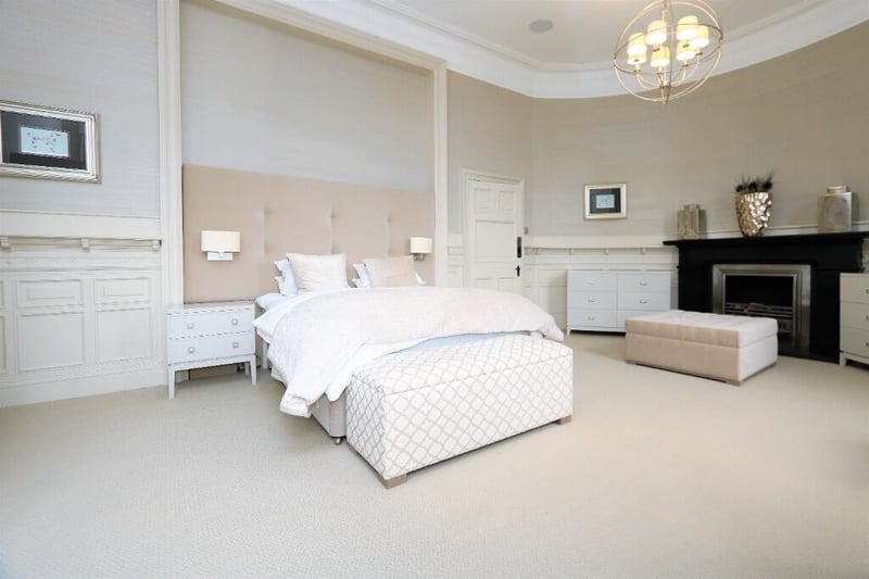 The master bedroom is spacious in size and also boasts an en-suite shower room. 