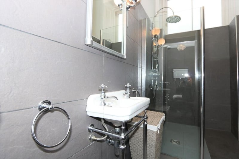 One of the two walk in shower rooms in the property. 