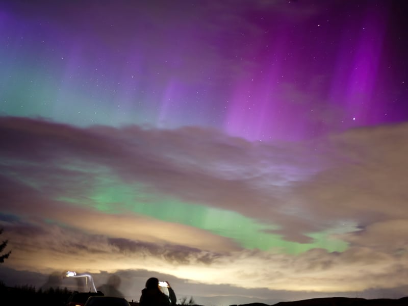 Magical photos show the Aurora Borealis in a once-in-a-decade display (Photo: SWNS)