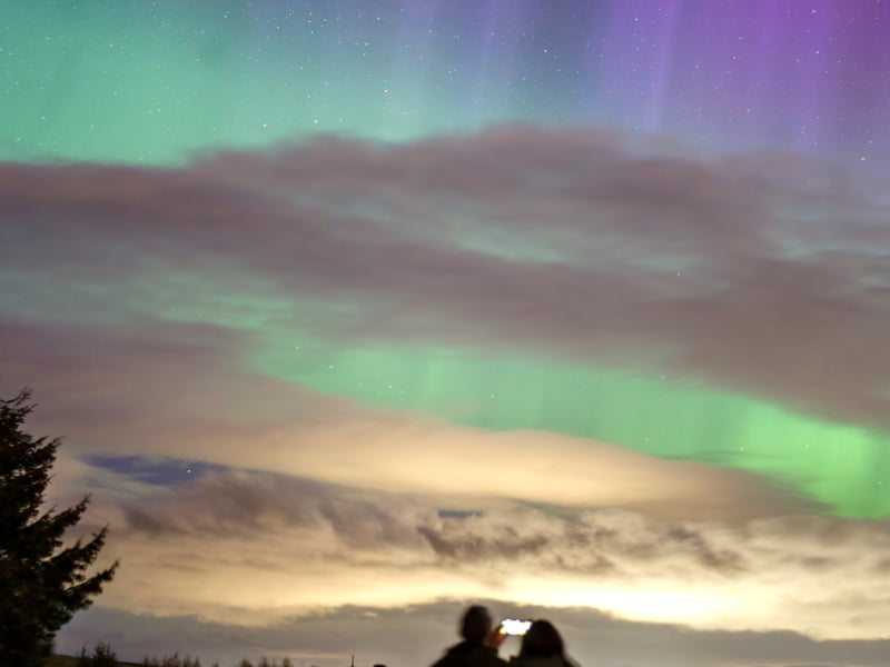 Magical photos show the Aurora Borealis in a once-in-a-decade display (Photo: SWNS)