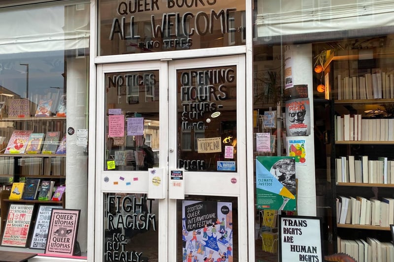 This is the only LGBTQIA+ in the Southside of Glasgow and hopes to be a space for people to share their love of queer books.