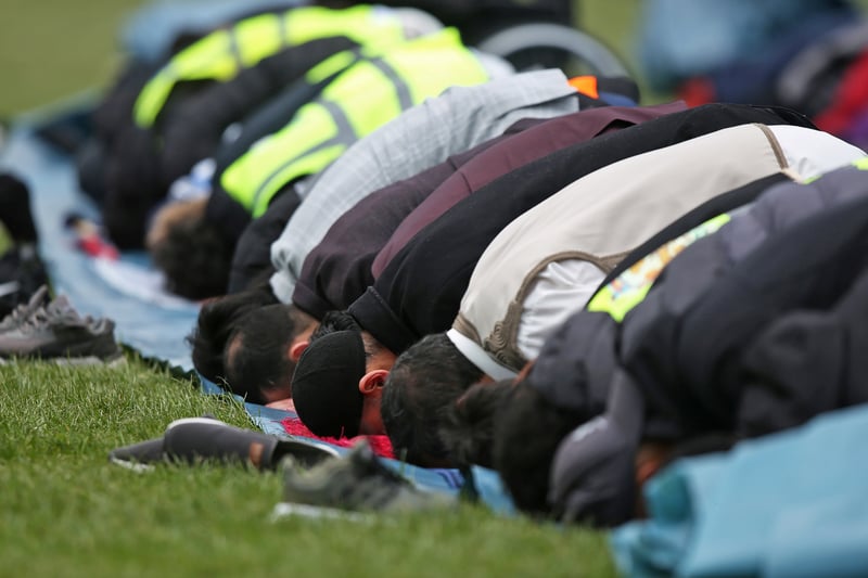 Crowds gather in Platt Fields for Eid in the Park 2023. Credit: William Lailey SWNS