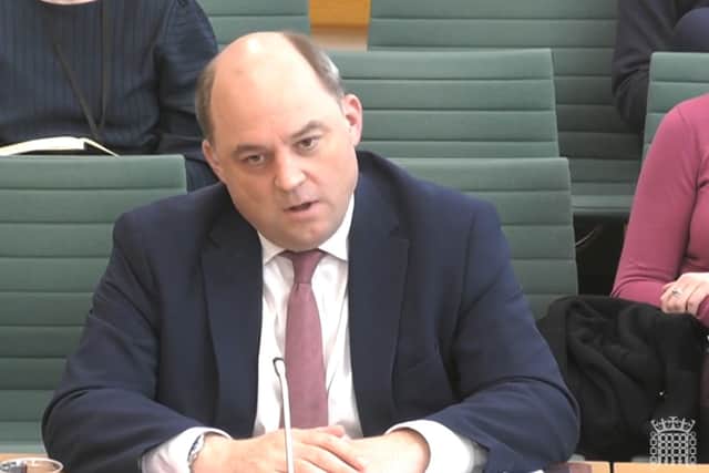 Defence Secretary Ben Wallace giving evidence to the Defence Select Committee at the House of Commons. Picture Date: Tuesday April 25, 2023. Credit: PA