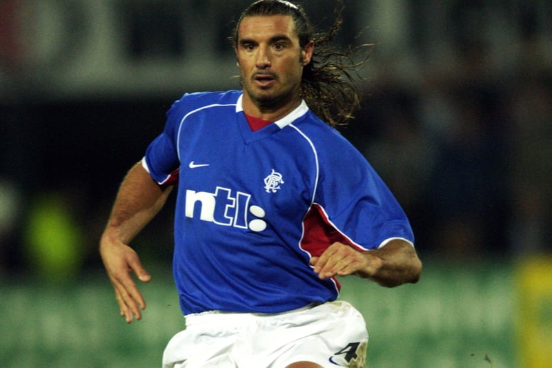 The Italian moved to Glasgow in a £4m deal following interest from Manchester United. Missed most of his debut campaign due to an Achilles injury but made his first appearance in the 1998 Scottish Cup semi-final against Celtic. Involved in some controversial off-field moments but rediscovered his best form under McLeish, winning Scotland’s PFA Players’ Player of the Year in 2002. Hired by former club Fiorentina as a first-team scout in 2010 before stepping down from the role. 