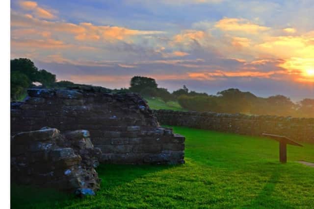 Hadrian's Wall at sunset (photo: English Heritage)