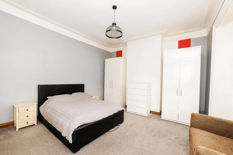 One of two bedrooms in the property