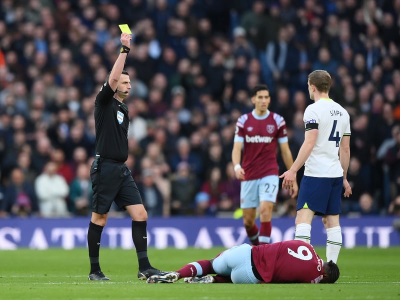 Yellow cards: 65. Red cards: 3.