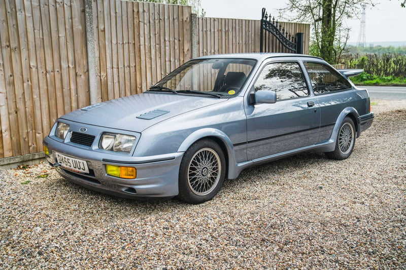This Sierra isn’t quite as rare as the previous RS 500, hence why its guide price is between £55,000 and £65,000. However, this is still a fairly special example of a still special. Once again finished in the unusual Moonstone Blue, this car was discovered by its current owner near Le Mans in France and brought back to the UK as a shining example of a truly original fast Ford.