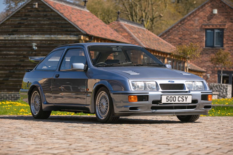 This 1987 Sierra RS500 Cosworth is another to file in the super-rare column. Number 468 of just 500 examples of the specially tuned “evo” models, it’s finished in the unusual Moonstone colour, just one of 52 in that shade. The RS Cosworth was a homologation model built to facilitate Ford’s rally campaign and the the RS500 was further tuned by specialists Tickford, who upgraded the power, brakes and bodywork.